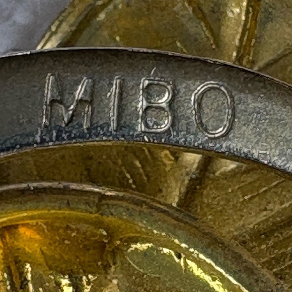 Vintage Gold Tone Floral Scarf Clip/Ring - Picture 10 of 10